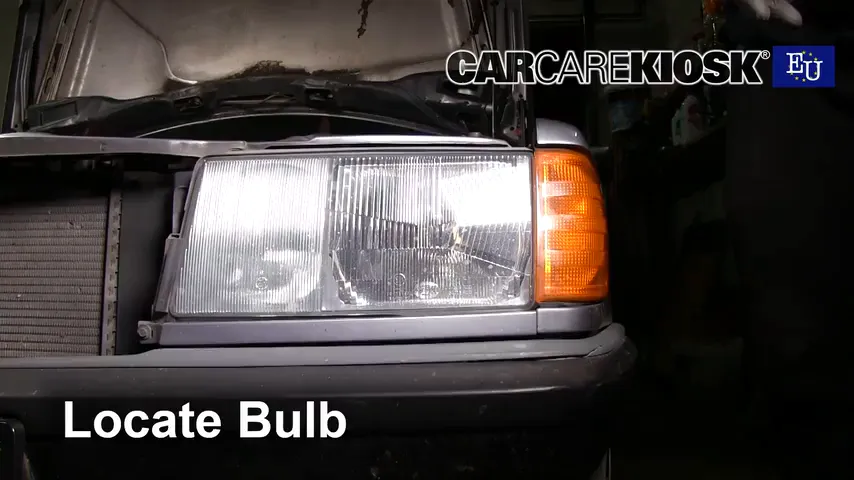 1989 Mercedes-Benz 190E 2.6 2.6L 6 Cyl. Lights Highbeam (replace bulb)